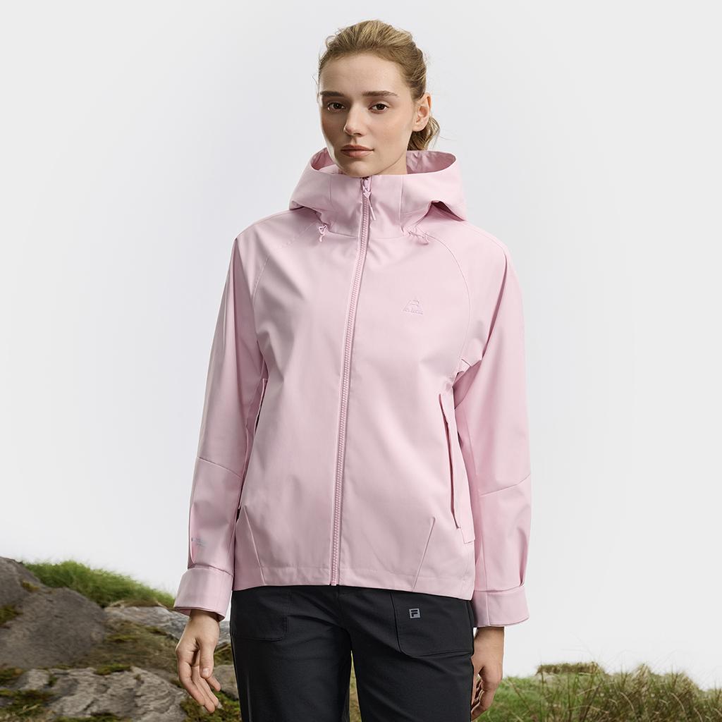 FILA Explore Breathable Shell Trendy Fashion Minimalist Casual Sports Outdoor Versatile Hooded Woven Jacket Women jackets Red Purple A11W617701FPU