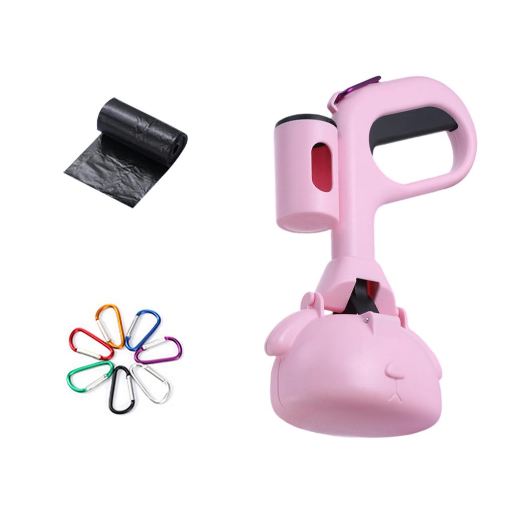 Portable Poop Bag Dispenser with Hook for Dog Walking Outdoor Pet Waste