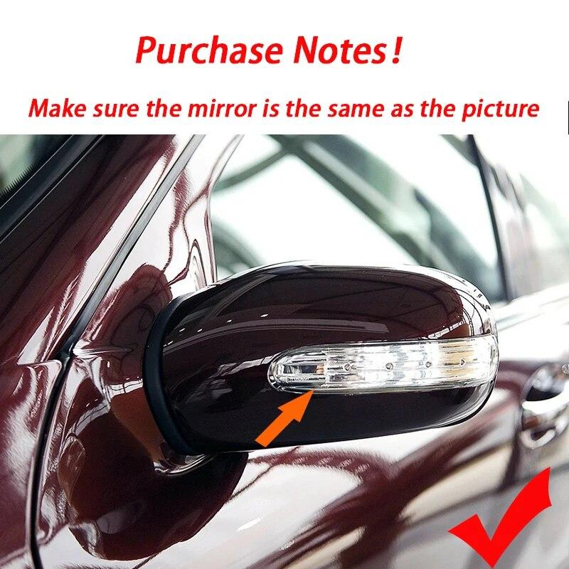For Mercedes Benz C Class W203 S203 CL203 LED Side Rearview Mirror Indicator Blinker Repeater Dynamic Turn Signal Light