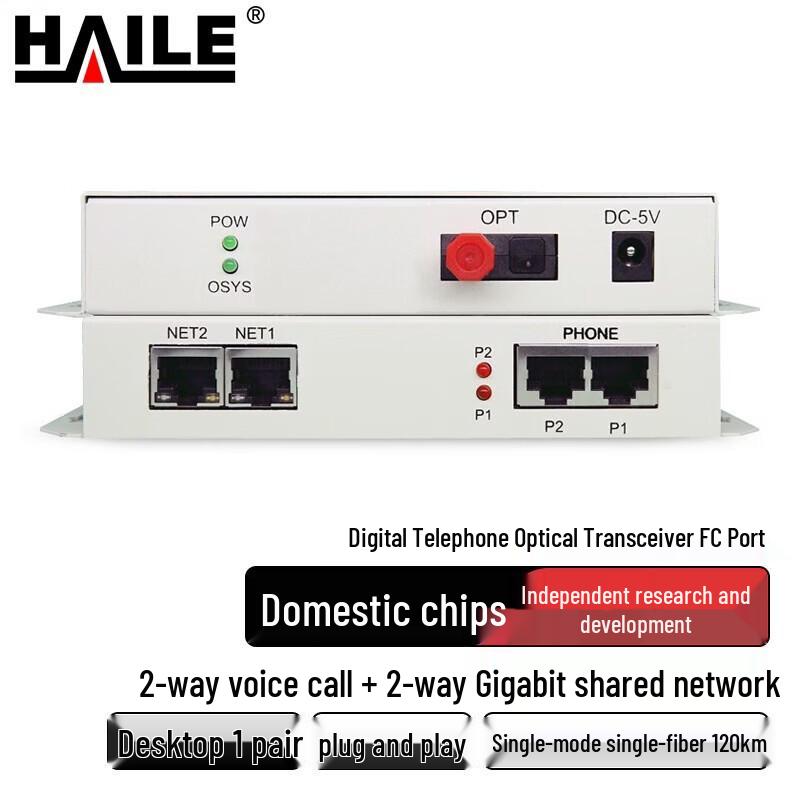 Haile Digital Phone Fiber Optic Multiplexer Series