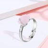 Retro Crystal Rings Adjustable Rings Simple for Friends Holiday Daily Work