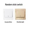 Wireless Smart Dual Control Stick-On Light Switch with Brushed Panel