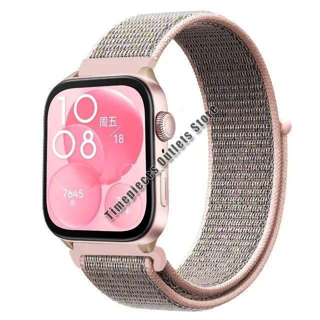 Nylon Loop Strap For Huawei Watch Fit 3 Sport Breathable Replacement Bracelet Wristband For Huawei Watch Fit 3 Belt Accessories