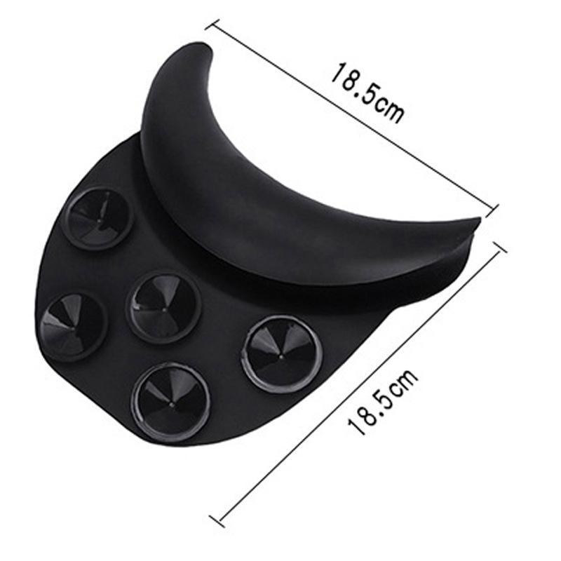 Hair Salon Silicone Shampoo Pillow Shoulder Neck Rest Non-slip Pad with Suction Cups Neck Support Beauty Salon Accessories