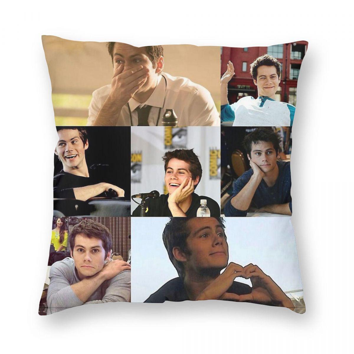 Dylan OBrien Коллаж Наволочка Полиэстер Лен Бархатный Узор Молния Декор Чехол для Подушки Домашняя Наволочка Оптовая Продажа 30x30cm