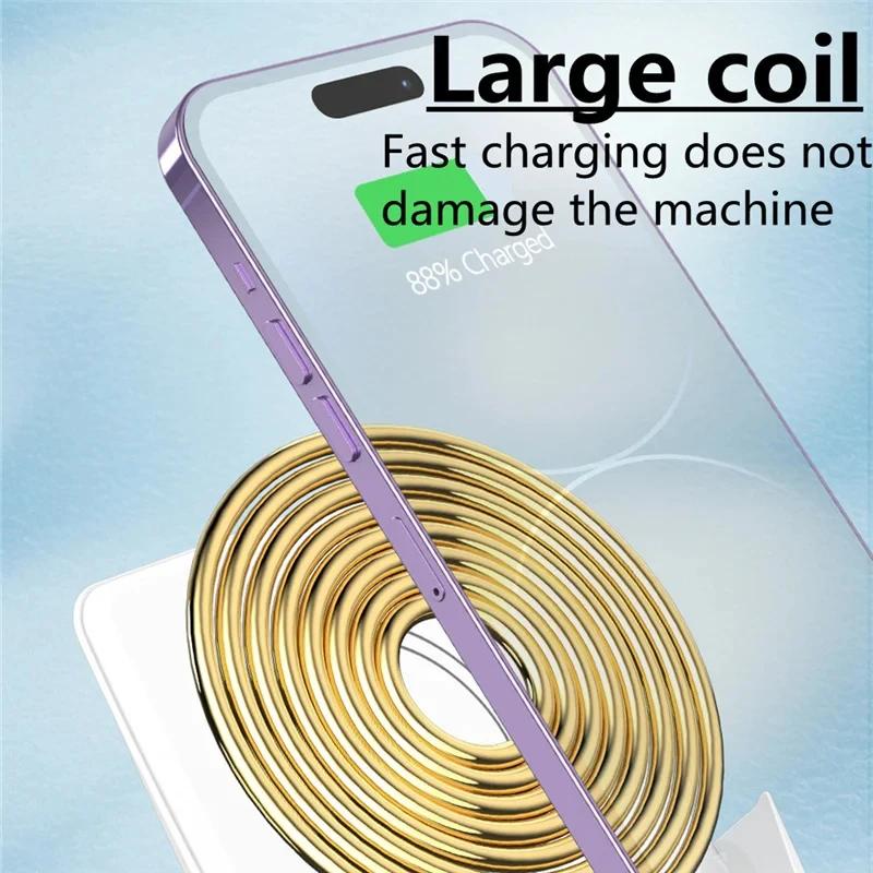 Bezdrátová nabíjecí podložka Stojan Stolní držák na mobilní telefon 15W Rychlonabíjecí stanice Dok Držák pro iPhone Samsung Xiaomi LG