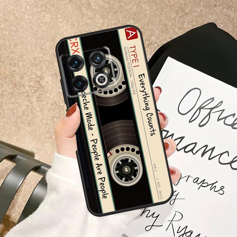 Vintage Cassette Tape Retro Case For OnePlus 13R 13 13s 12 12R 11 10 Pro 10T Nord 3 CE 5 2 4 Lite N10 N20 N30 Back Cover