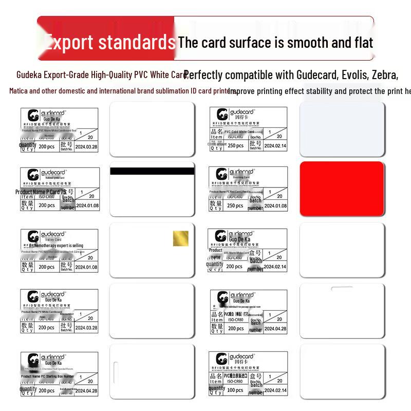 Gudecard PVC Laminated ID Cards for Thermal Transfer Printers