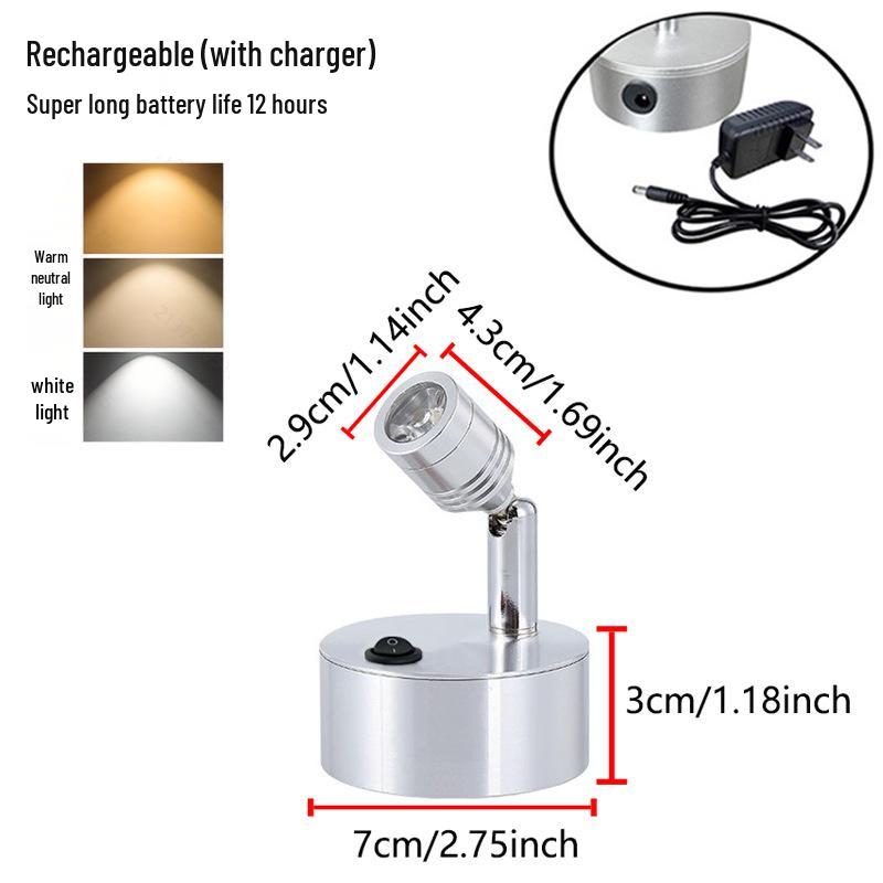 Wireless Jewelry Display Spotlight with Battery