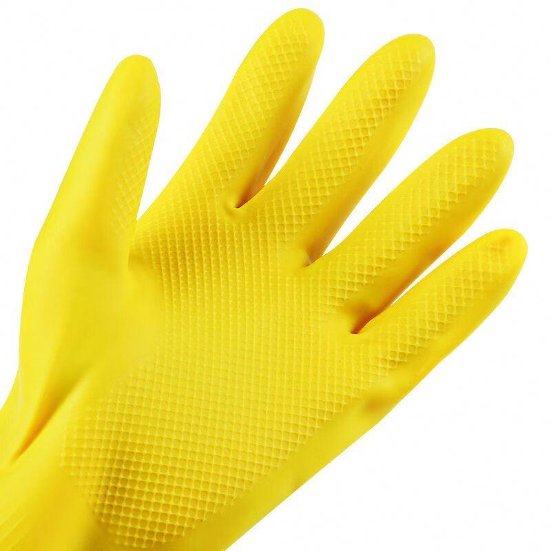 Safety Protection Gloves Pure Latex Material Rubber Gloves Latex Household Cleaning Gloves Water Proof