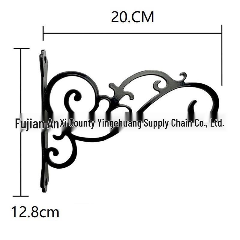 Wandmontierter Eisen-Blumenkorb im europäischen Stil für Wohnzimmer- und Balkondekoration