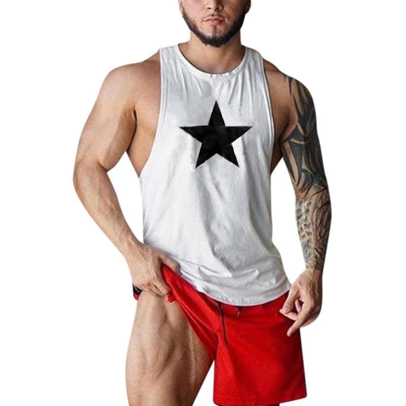 Classic Men Bodybuilding Stringer Tank Top Gym Workout Tee Vest Sleeveless Muscle Shirt For All Seasons