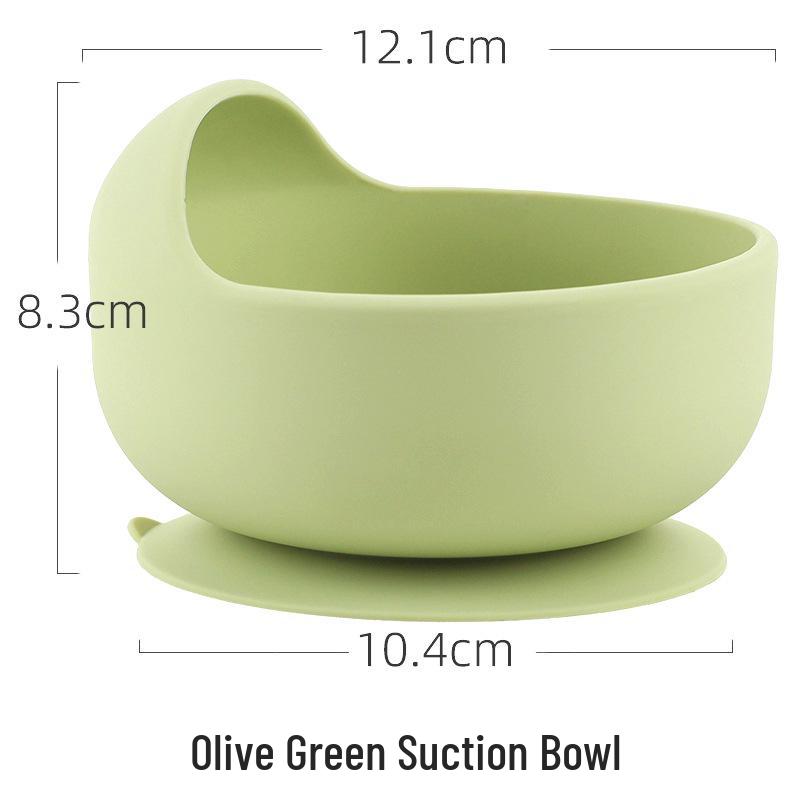 Silicone Suction Cup Placemat & Divided Plate Set for Babies & Toddlers - Includes Fork & Spoon, Food Grade & Heat Resistant.