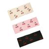 Breathable Sport Hairband for Women Rhinestones Cherry Pattern Hairwrap for Active Lifestyles and Travel Headpiece