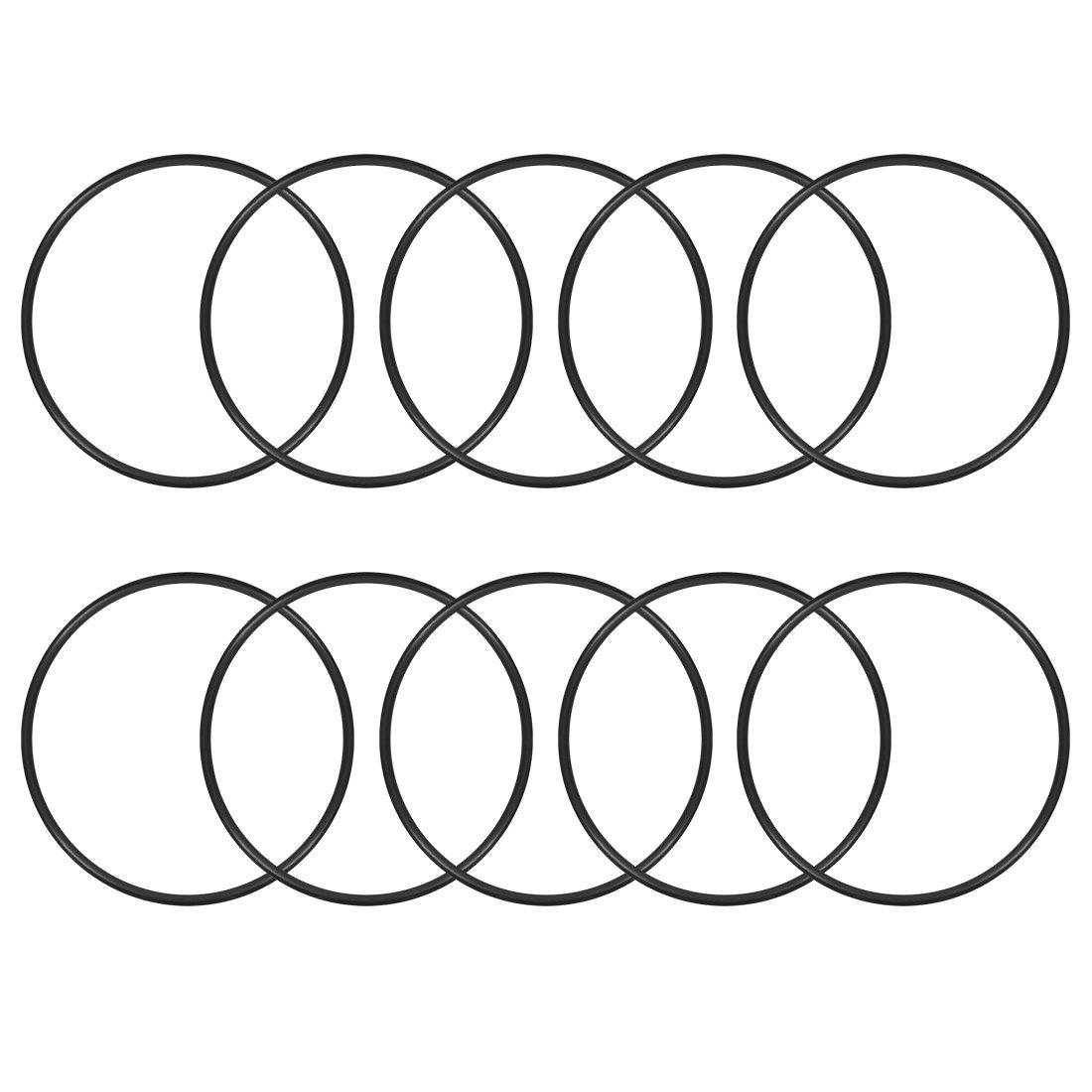 

uxcell Nitrile Rubber O-Ring Sealing Gasket 60mm OD 56mm ID 2mm Width Metric Pack of 10 56mmx60mmx2mm