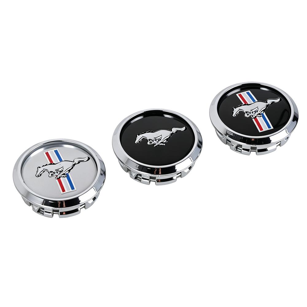 4 Stück 68mm Auto Radnabenkappen Abzeichen Auto Reifen Radkappe Zubehör für Ford Mustang Focus Fiesta Mondeo Kuga Ranger Shelby