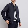 Men Jacket Lapel Long Sleeve Buttons Placket Coat with Pockets Solid
