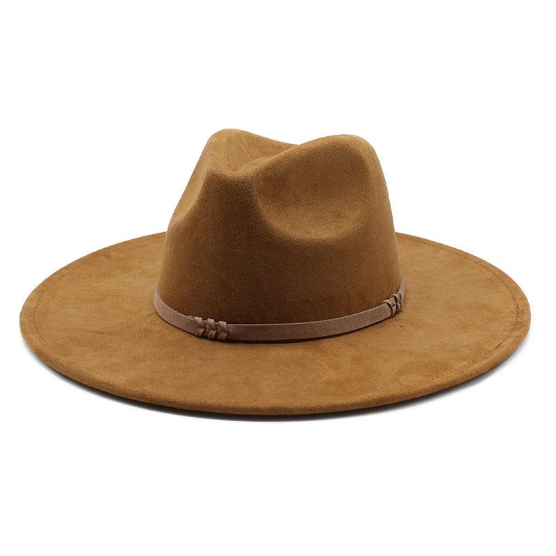 British Style Suede Felt Hat, Peach Heart Top Spring And Autumn Retro Men'S And Women'S Top Hats, Versatile British