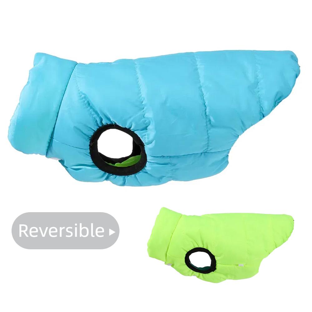 Pet Dog Coat Reversible Pet Clothes For Small Medium Dogs Cat Autumn Winter Windproof Puppy Jacket Costume Chihuahua Pug Outfits