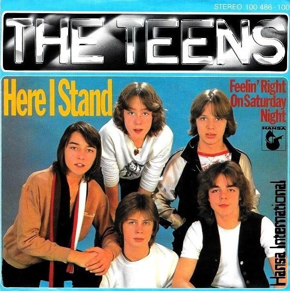 

7inch Record TEENS Here I Stand 100486 Hansa Internati 1979 Germany Rock Used
