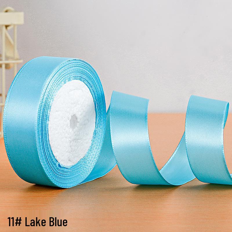 2.5cm Polyester Satin Ribbon for Gift Box and Hair Accessories