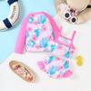 Girls Summer Swim Set Fish Scale Sleeveless Top Bikini Bottom 3PCS Beach Outfit