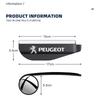 Car Rearview Rain Eyebrow Blind Spot Mirror Small Round Mirror 360 Degrees Wide Angle HD For Peugeot 206 307 308 207 208 407 508
