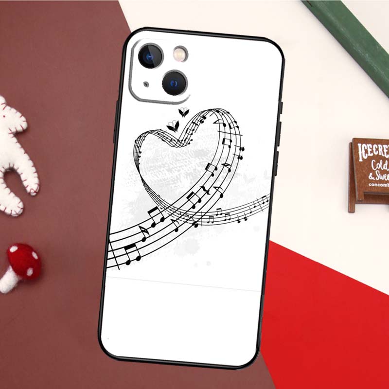 

Music Note Symbol Piano Phone Case For iPhone 15 14 13 12 11 Pro Max XS X XR 7 8 14 15 Plus SE 2020 Cover Coque iPhone X XS