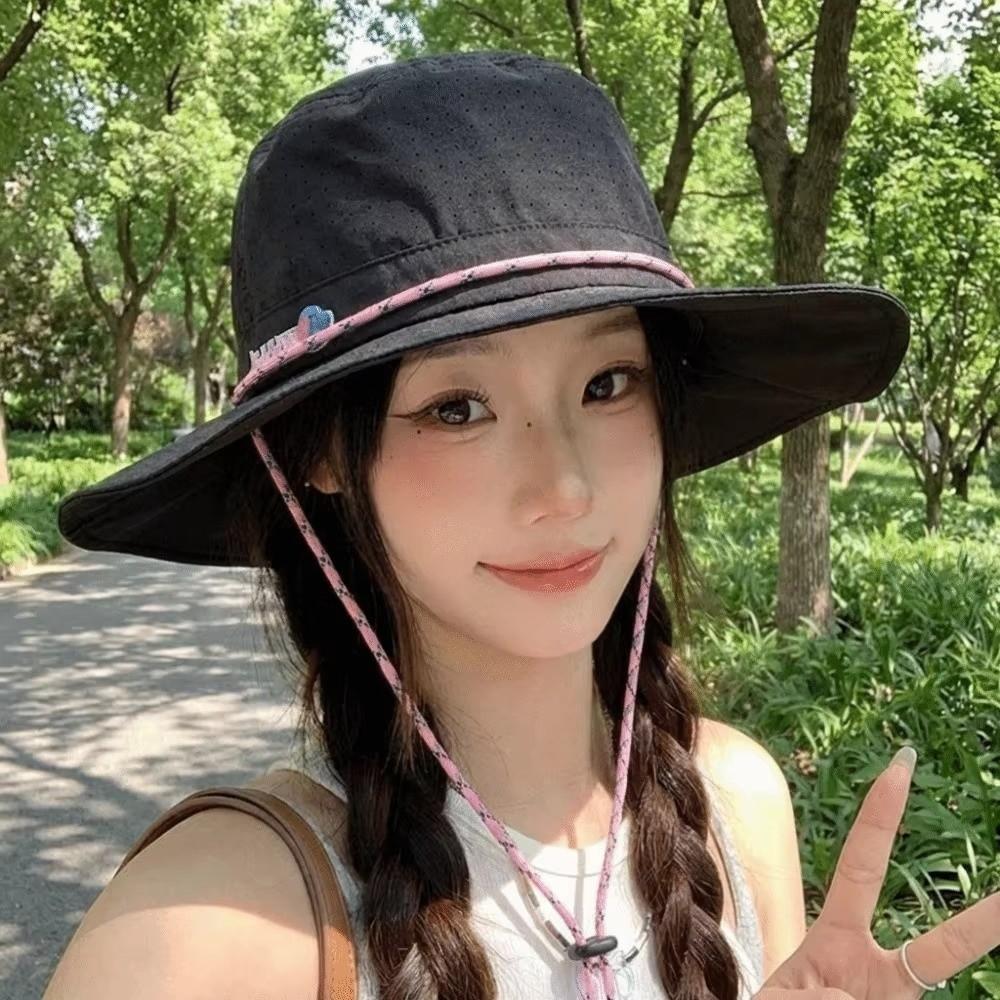 Breathable Fisherman Hat Foldable Bucket Hat Fashion Sun Cap Women