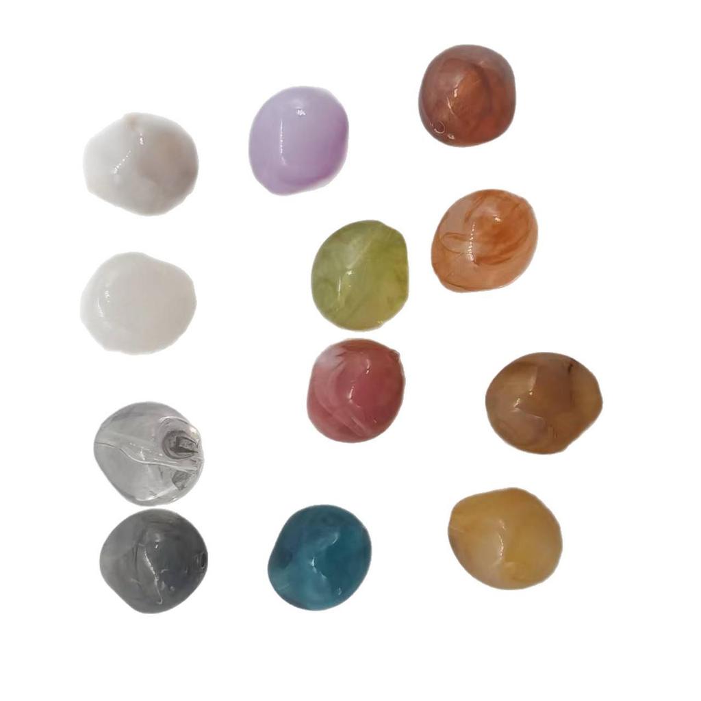 Multi-color Water Drop Acrylic Beads: Imitation Stone, Amber, Agate, Lapis Lazuli Shapes for DIY Jewelry