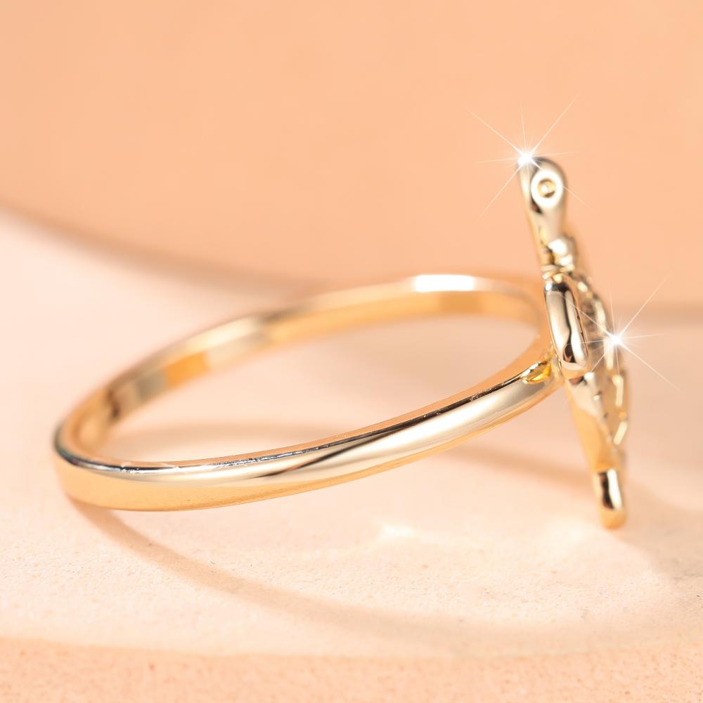 Cute Gold Color 3D Sea Turtle Ring for Women Delicate Animal Jewelry Fashion Gift Daily Beach