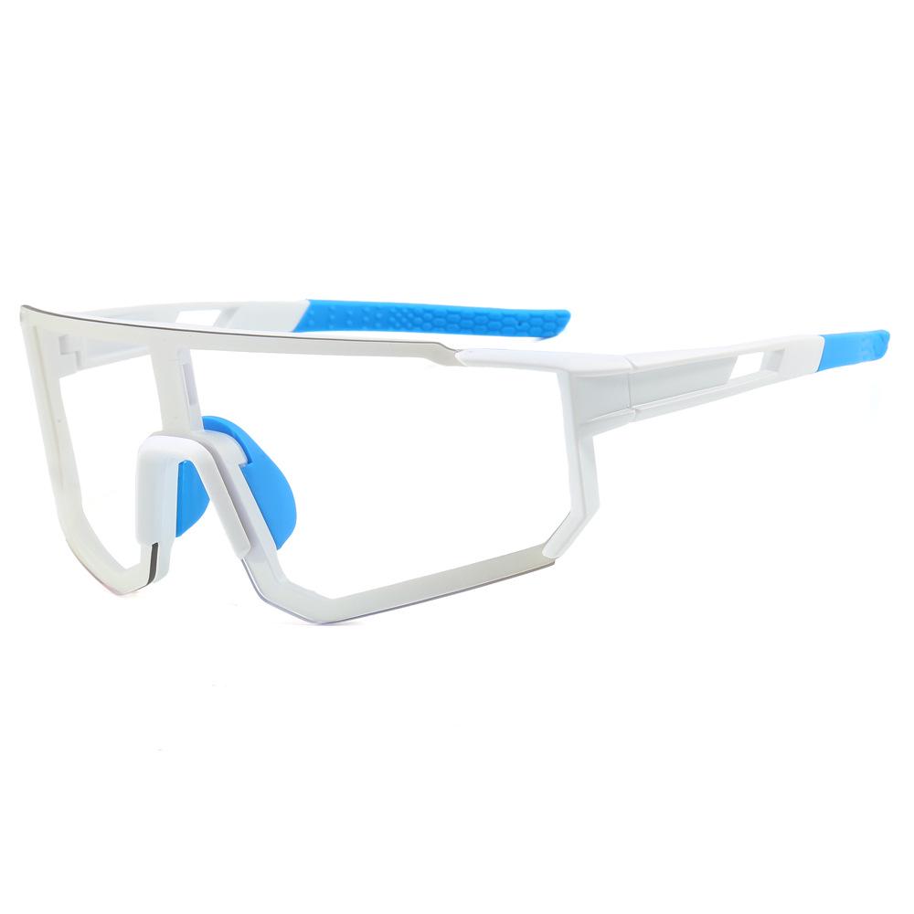 Unisex Photochromic Cycling Glasses - Outdoor European & American One-Piece Sports Sunglasses