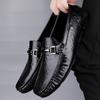 Fashion Genuine Leather Male Comfortable Dress Shoe Stylish Non-Slip Mens Slip On Driving Shoes New Arrival Male Casual Business Shoes