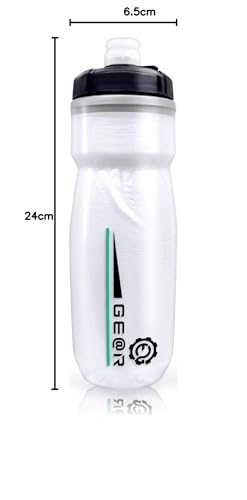 GiaTol Amphora Still-Cold Insulated Cycling Bottle, 600ml (1 Bottle, Mint)