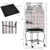 1.53 M Bird Cage Pet Viary Feeding Stand With Wheels Perch