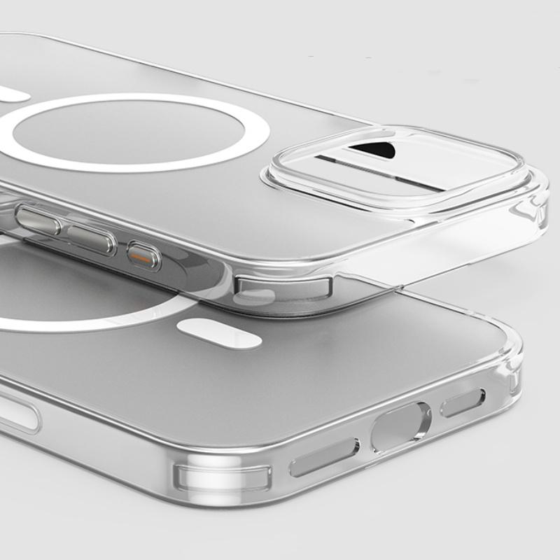 Advanced Matte Magsafe Phone Case, Suitable for iPhone16 Plus/16/15/14/13 Pro Max AI Button Anti Drop Transparent Magnetic Case