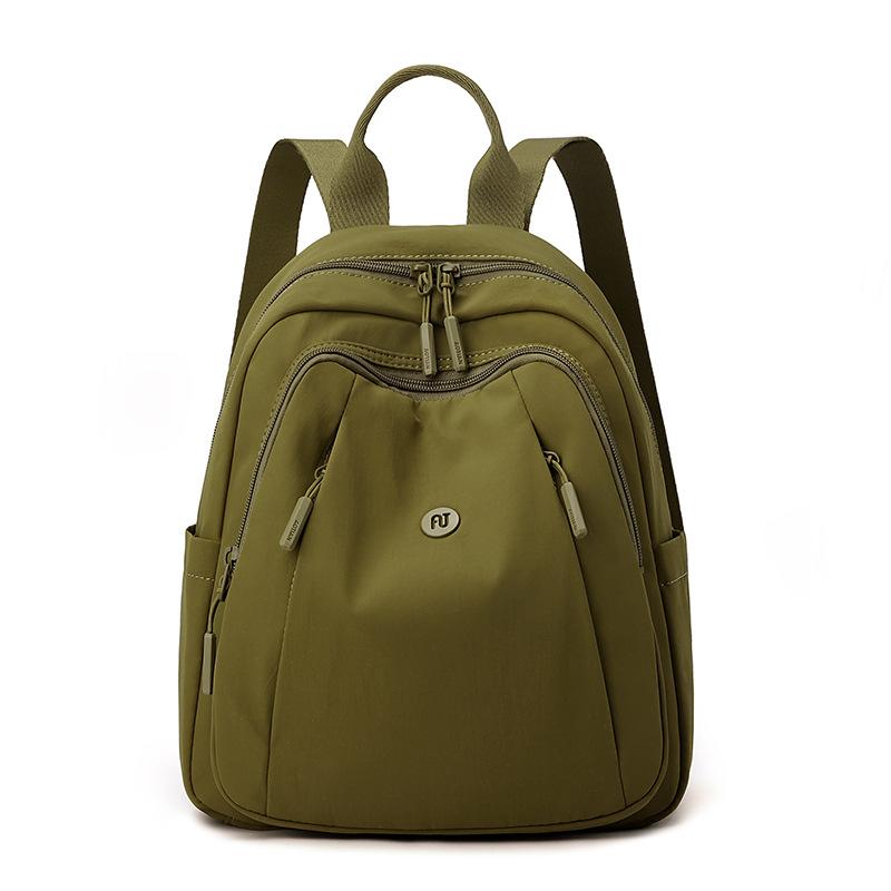 Solid Color Women's Backpack Student Schoolbag