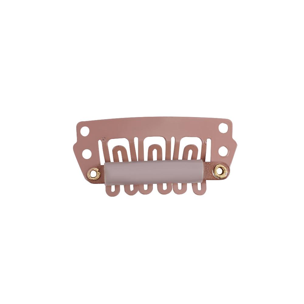 U Shape Metal With Rubber Hair Snap Clips Hair Extension Clips Weave Toupee Clips Wig Clips