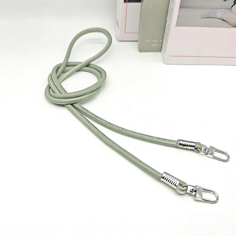 

120Cm Adjustable Pu Leather Bag Strap Crossbody Shoulder Bag Strap Mobile Phone Lanyard Handbag Handle Replacement Bag Belt silver 35cm