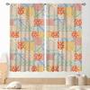 Mushroom Curta, Retro Wild Floral Botanical Mushroom Cottagecore Nature Plants Herbs Farmhouse Blackout Drapes For Kitchen
