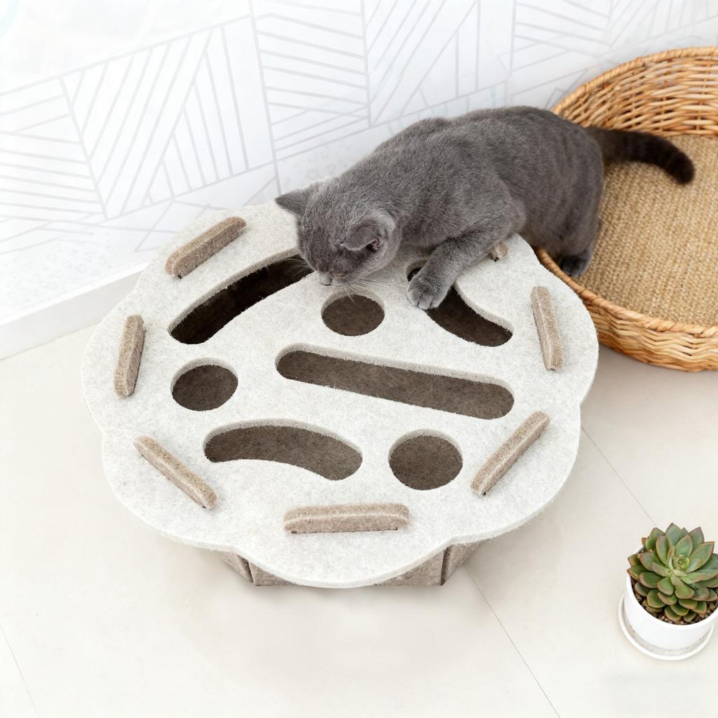 Nowe Zabawki dla Zwierząt Deska do Drapania dla Kota Pudełko z Zabawkami Puzzle dla Kociaka Zabawka Interaktywna Zabawka do Ćwiczeń w Domu Artykuły Rozrywkowe