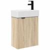 Bathroom Vanity Cabinet with Faucet Sonoma Oak