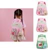 Cartoon Squirrel Pattern Kids Girl Backpack With Oxford Fabric For School Learning