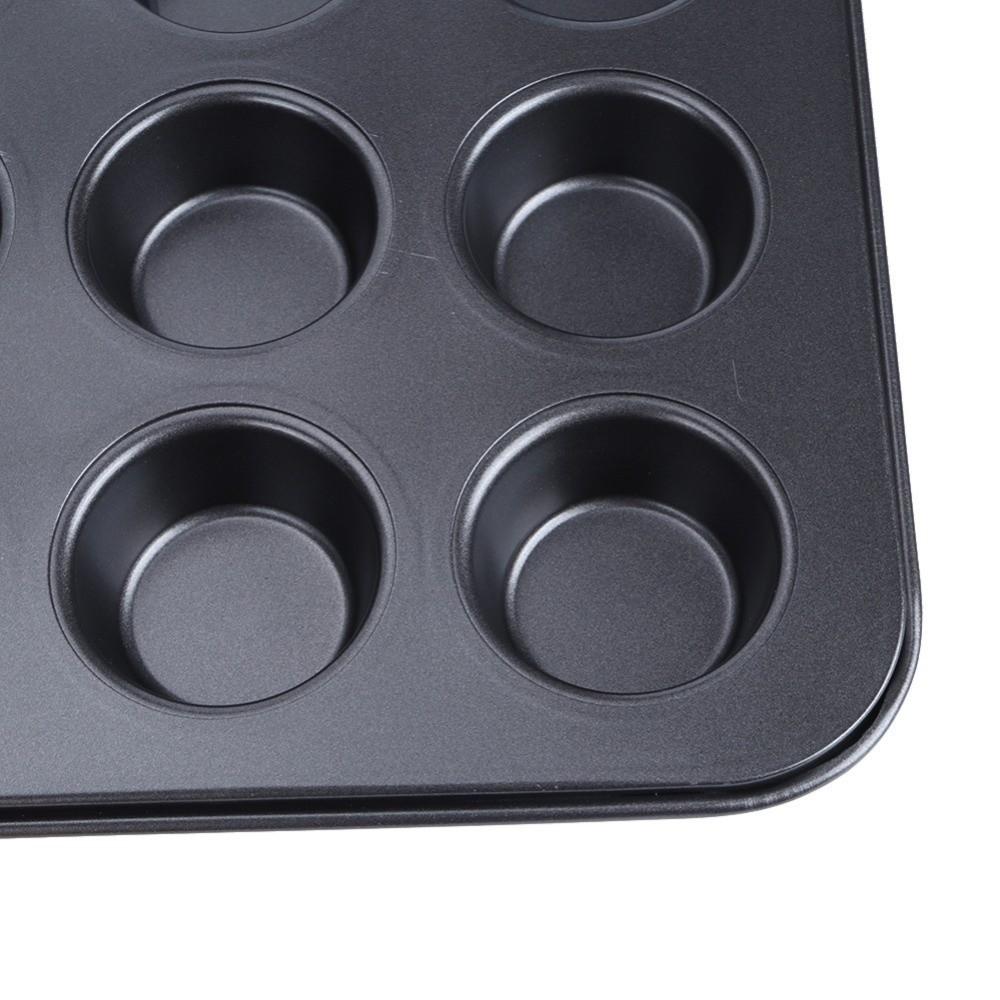 12er Cupcake-Form Antihaftbeschichtet Backblech Tartlet-Form Muffinform Pudding Backform