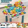 Large Particle Multifunctional Building Blocks Table for Early Education Games