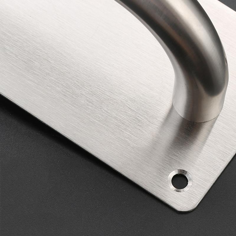 Pull Push Door Plate Handle Stainless Steel Heavy Duty Barn Door Pull for Shed Commercial Fire Door Mounting Accessories