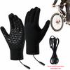 USB Heated Gloves Winter Warm Control Touch Screen Office Outdoor Skiing Riding Anti-Slip Gloves