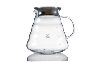 V60 Скляний сервер 800 Прозорий 800 мл На 2-6 чашок Можна використовувати в мікрохвильовій печі XGSR-80-TB