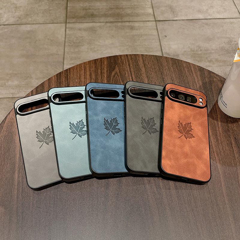 Capa Protetora de Lente Completa Para Google Pixel 7 Pro 7A 8 8A 8 Pro Para Pixel 9 Pro XL Capa Traseira de Couro Capa de Telefone Macia à Prova de Choque