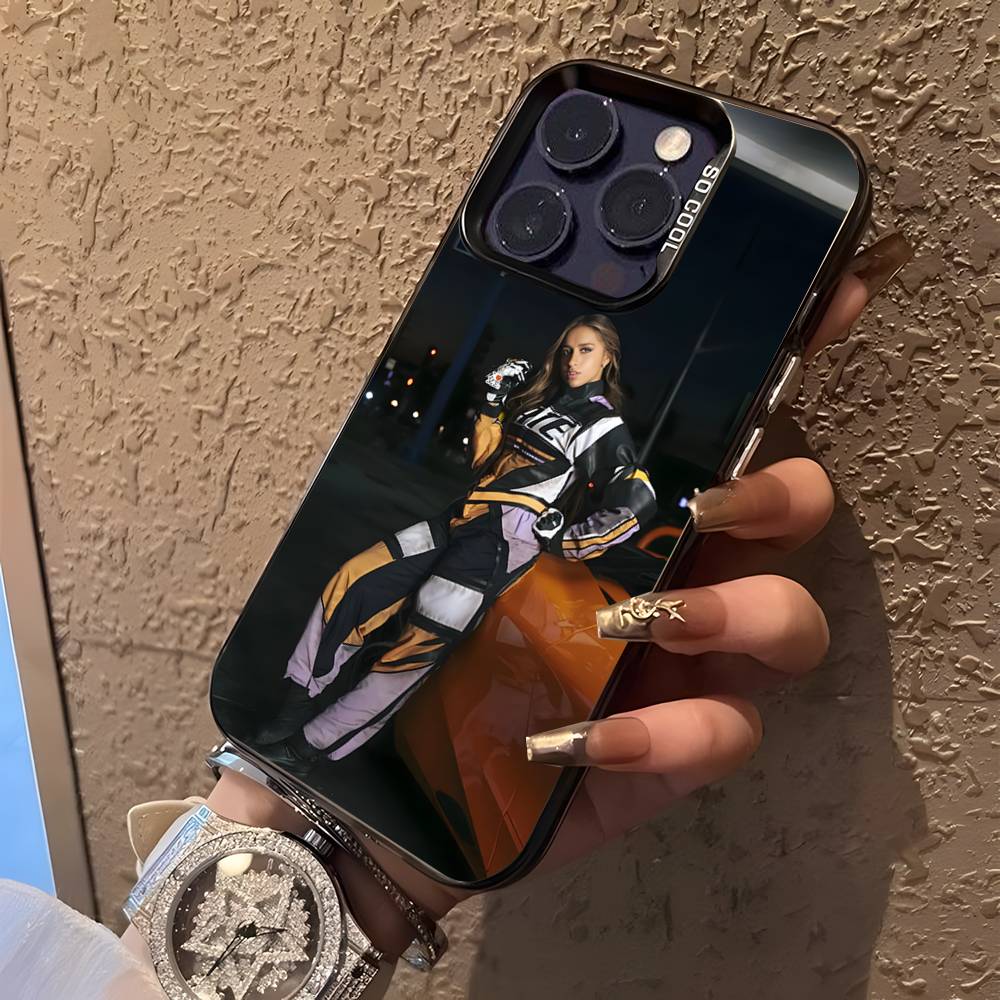 Tate Mcrae So Close To What För iPhone 17,16,15,14,13,12,11,Mini,Pro,E,SE4,XS,MAX Svart Godis Matt Fodral